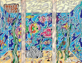 Fish Room — fish drawing by Ben Stone, 2022
